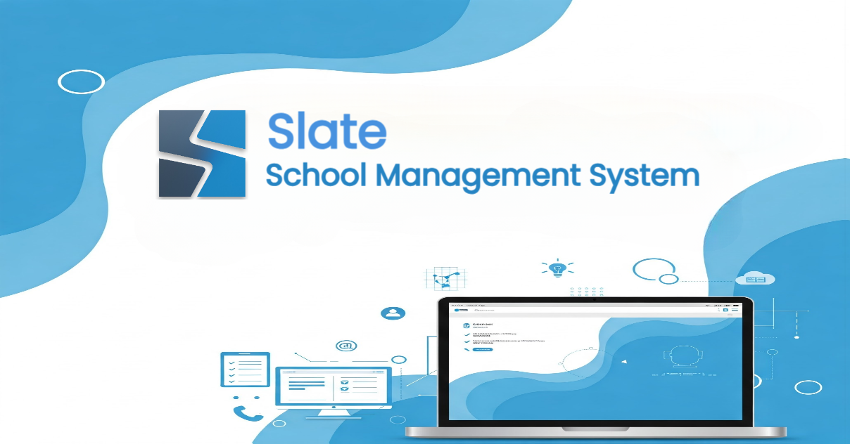 Slate School Management System Dashboard - Comprehensive educational institution management platform with analytics, student management, and administrative tools